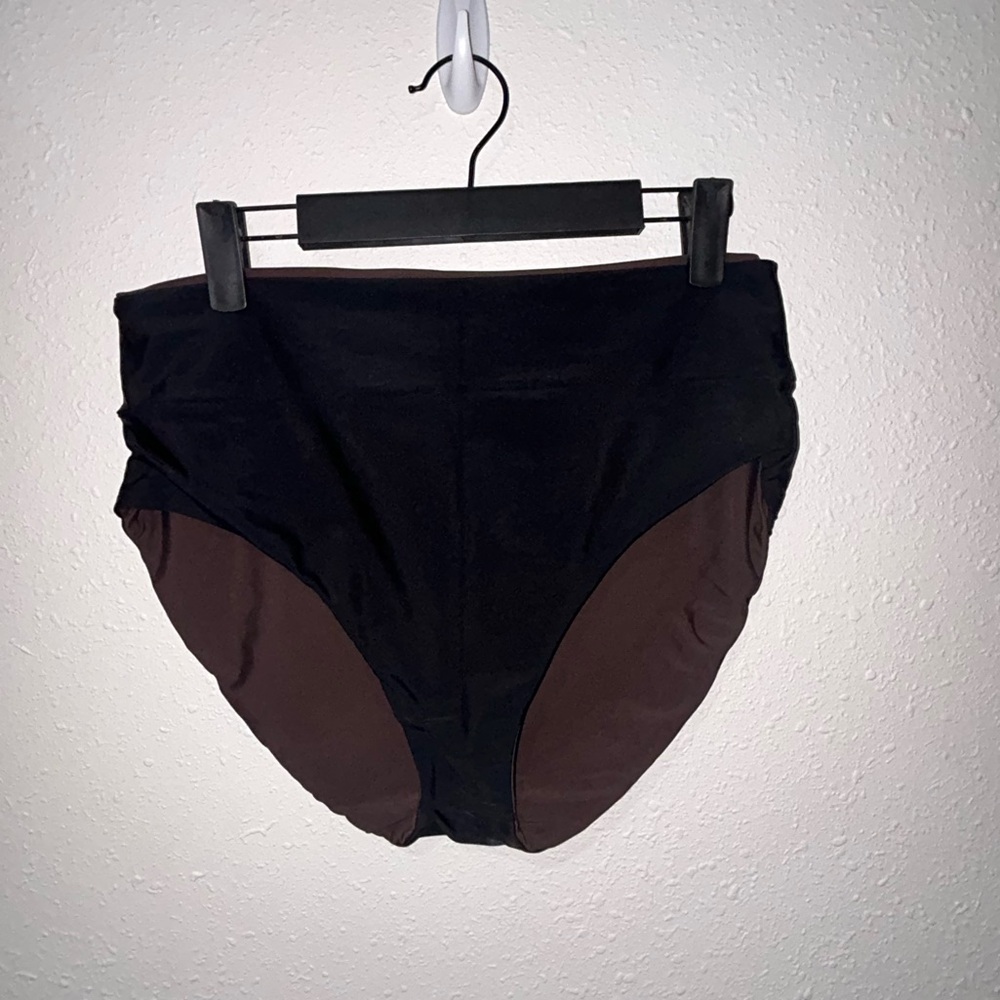 June loop Reversible Swim Bottoms Coco/Black
